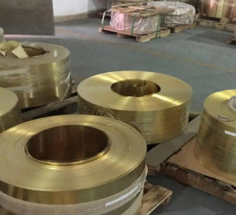 Warm verkoop Koper koperen folie C26800 koperen spoel strip 0,2 mm 0,3 mm 0,5 mm Dikte Factory Direct